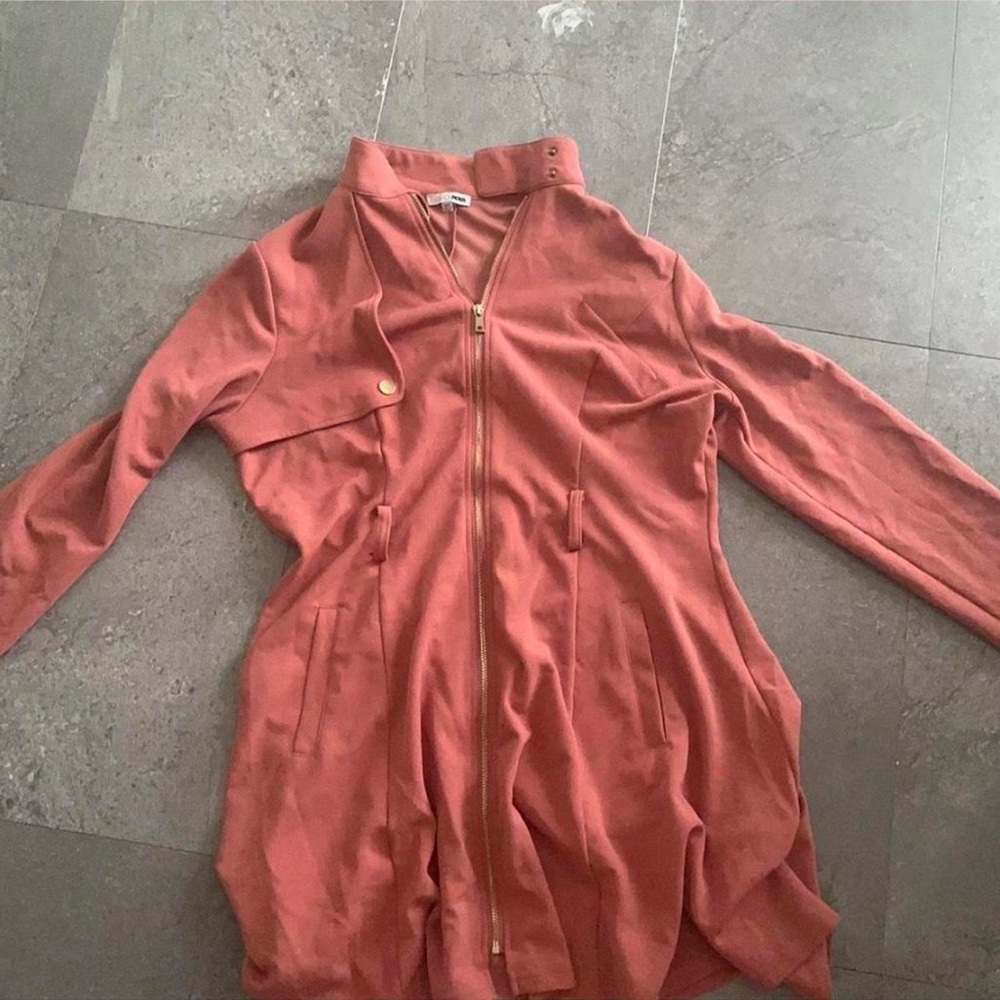 Fashion Nova Terracotta Zip-Up Jacket